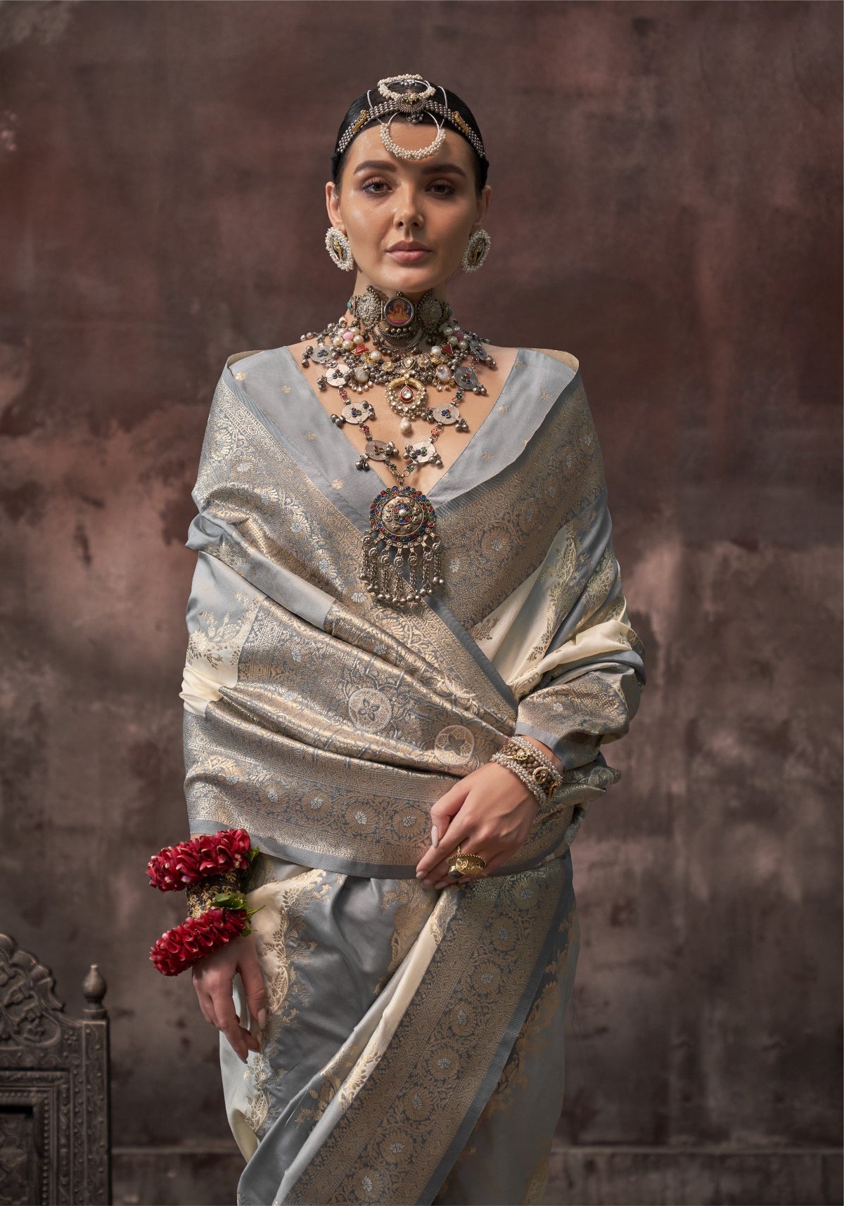 Bridal Banarasi Silk Saree Online-STORI