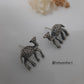 Antique Camel Statement Earrings