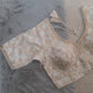 White Banarasi Silk Blouse 