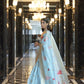 Buy Blue Linen Sarees Online STORI
