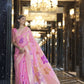 Buy Pink Linen Sarees Online STORI
