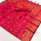 Pristine Pink Dual Shade Handloom Woven Silk Saree  Shop KanjiVaram Sarees Online in India & USA
