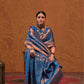 Navy Blue  Handloom Woven Silk Saree Shop Kanjivaram Sarees Online in India & USA