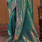 Rama Green Handloom Woven Silk Saree Shop Kanjivaram Sarees Online in India & USA