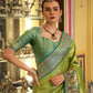 Shop Green Banarasi Silk Saree Online-STORI