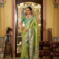 Shop Green Banarasi Silk Saree Online-STORI