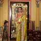 By Yellow Banarasi Silk Saree Online-STORI