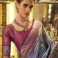 Shop Purple Banarasi Silk Saree Online-STORI