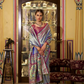 Shop Purple Banarasi Silk Saree Online-STORI