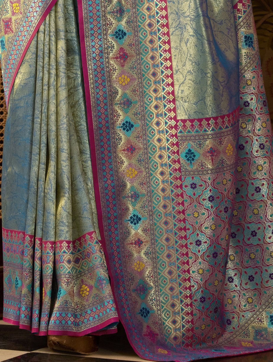Shop Purple Silk Saree Online-STORI