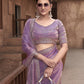 Shop Purple Tissue Silk Saree Online-STORI
