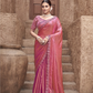 Shop Pink Tissue Silk Saree Online-STORI