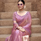 Shop Pink Tissue Silk Saree Online-STORI