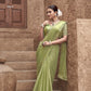 Shop Pista Tissue Silk Saree Online-STORI