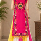Navratri Rani Pink kurta with flared skirt