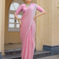 Pastel Pink Tissue Silk Saree
