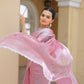 Pastel pink Tissue Silk Saree