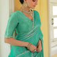 Pastel Green Tissue Silk Saree