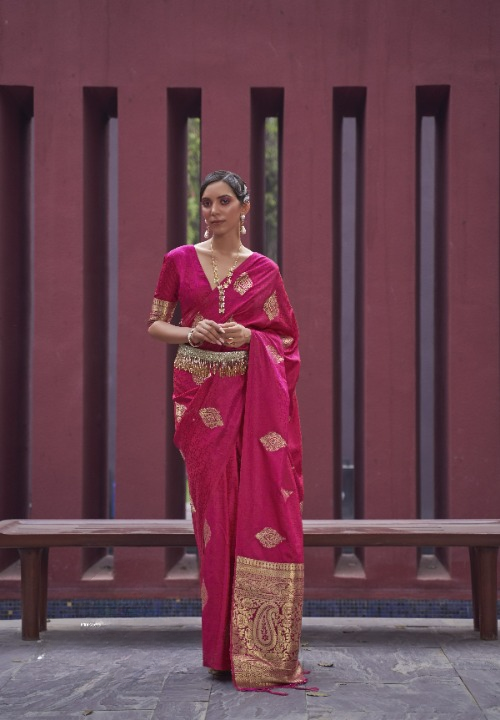 Red Banarasi Sarees Shop Online- STORI