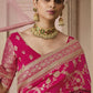 Rani Pink Banarasi Silk Saree Online in India