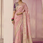 Rose Pink Banarasi Silk Saree Online in India