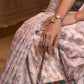 Misty Rose Kafreen Kani Handloom Woven Silk Saree