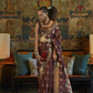 Brown Satin Silk Sarees Online STORI