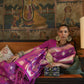 Purple Satin Silk Sarees Online STORI