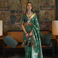 Green Satin Silk Sarees Online STORI