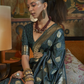 Blue Satin Silk Sarees Online STORI