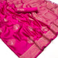 Shop Hot  Pink Satin Silk Sarees Online STORI