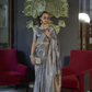 Shop Grey Silk Sarees Online STORI
