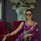 Shop Purple Silk Sarees Online STORI