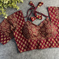 Halter Dori Ajrakh Cotton Blouse