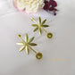Sitara Golden Polish & Stone Statement Earrings