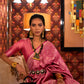 Pink Brocade Woven Kanjivaram Silk Saree