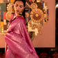 Pink Brocade Woven Kanjivaram Silk Saree