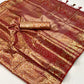 Bronze Zari Woven Silk Saree