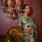 Buy Green Banarasi Silk Sarees Online-STORI