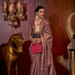 Purplish Maroon Zari Woven Silk Saree