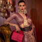 Purplish Maroon Zari Woven Silk Saree