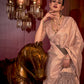 Latte Brown Zari Woven Silk Saree
