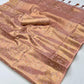 Latte Brown Zari Woven Silk Saree