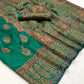 Buy Green Kashmiri Silk Sarees Online-STORI