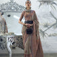 Buy Grey Kashmiri Silk Sarees Online-STORI