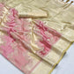Flamingo Pink Satin Silk Saree Online in India