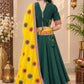 STORI Dark Green Lehenga choli set 