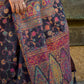Gothic Grape Handloom Woven Silk Saree