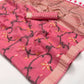 Flamingo Pink Jamdani Saree Online in India & USA