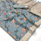 Light Grey Jamdani Saree Online in India & USA